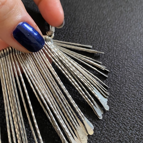 Vintage Adjustable Silver Necklace #Statement - Picture 4 of 6